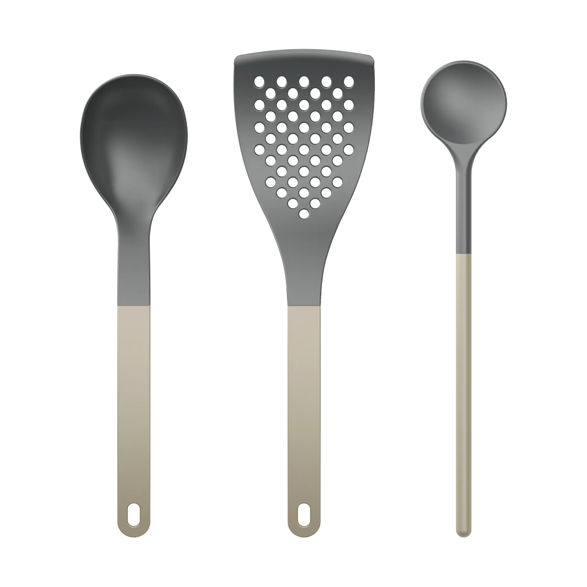 Conj. Utensílios de cozinha Optima 1 3 peças, Bege nylon Rosti