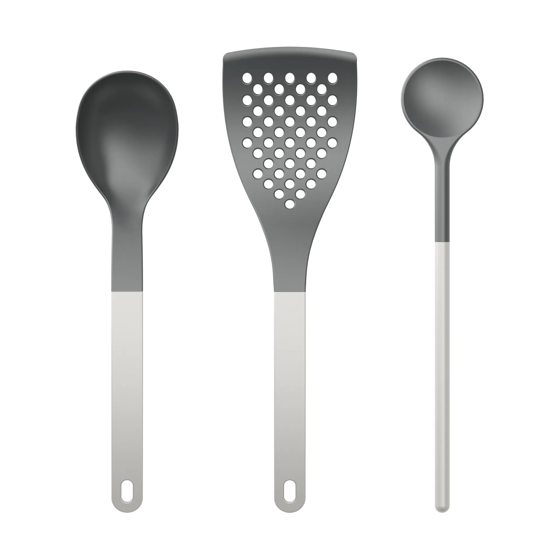 Conj. Utensílios de cozinha Optima 1 3 peças, Branco Nylon Rosti