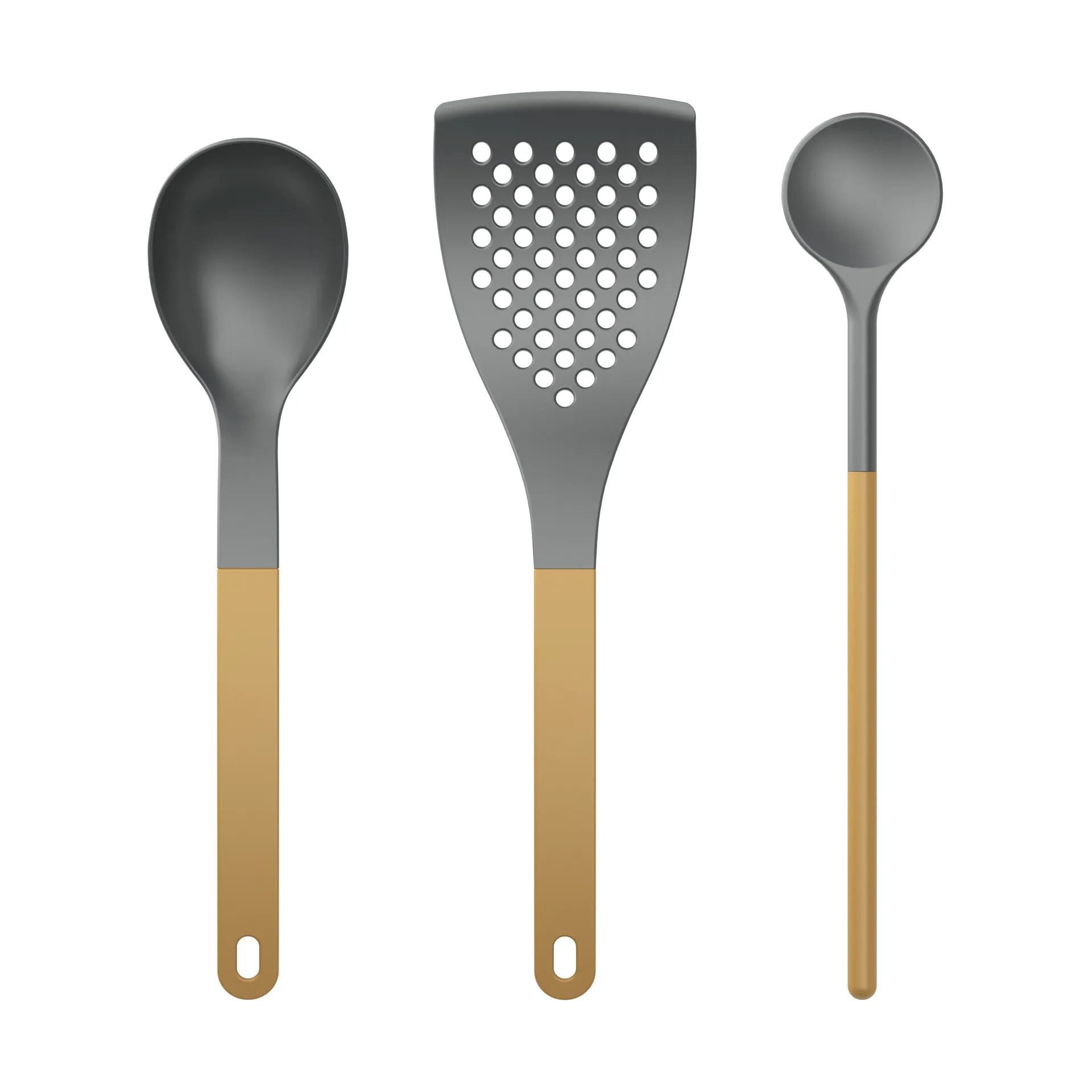 Conj. Utensílios de cozinha Optima 1 3 peças, Curry nylon Rosti