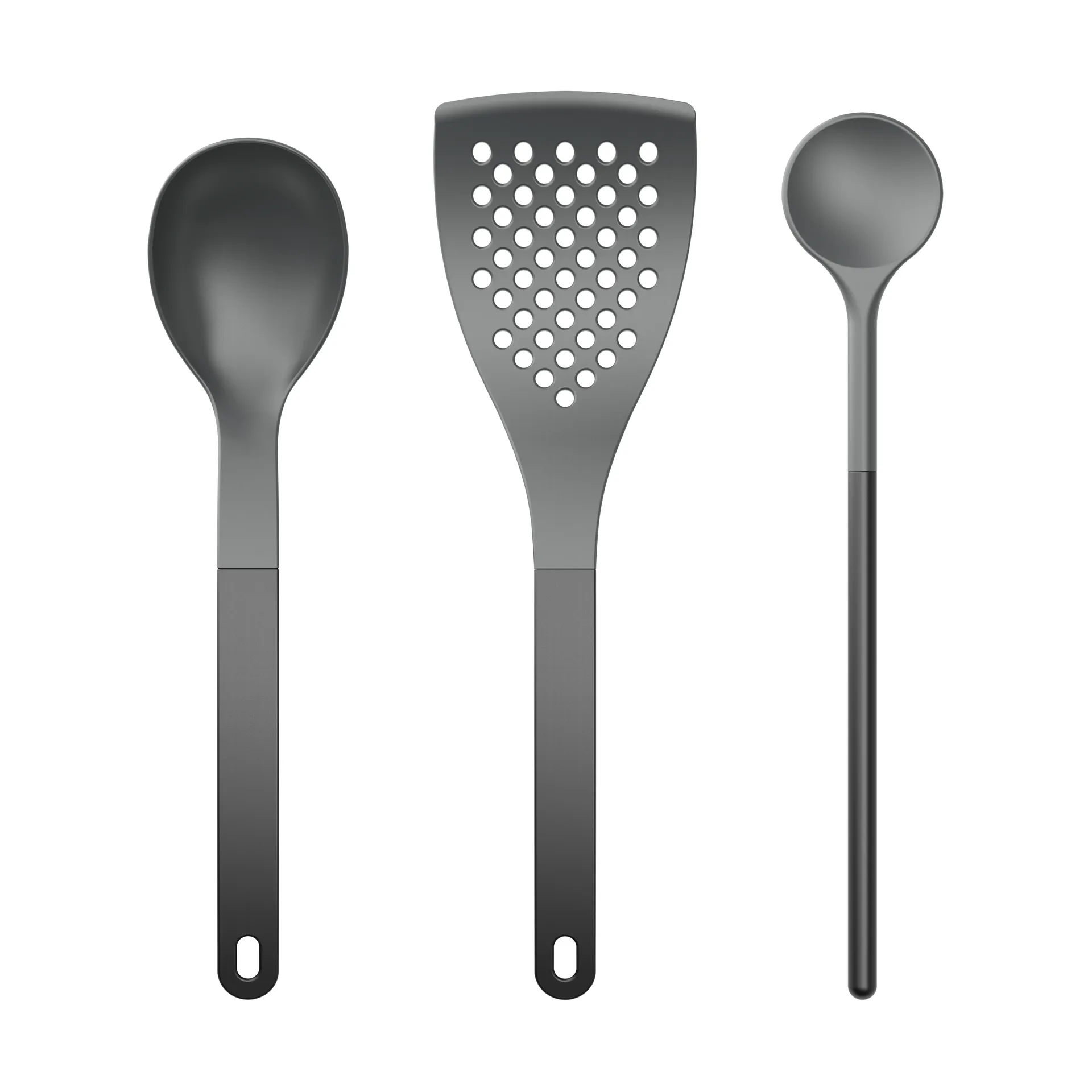 Conj. Utensílios de cozinha Optima 1 3 peças, Nylon preto Rosti