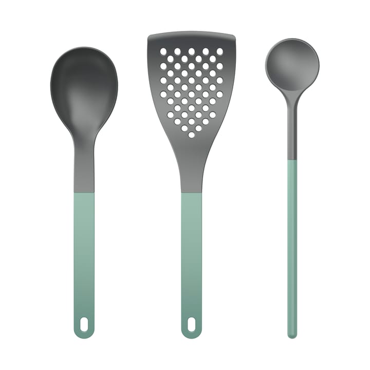 Conj. Utensílios de cozinha Optima 1 3 peças - Verde nórdico nylon - Rosti