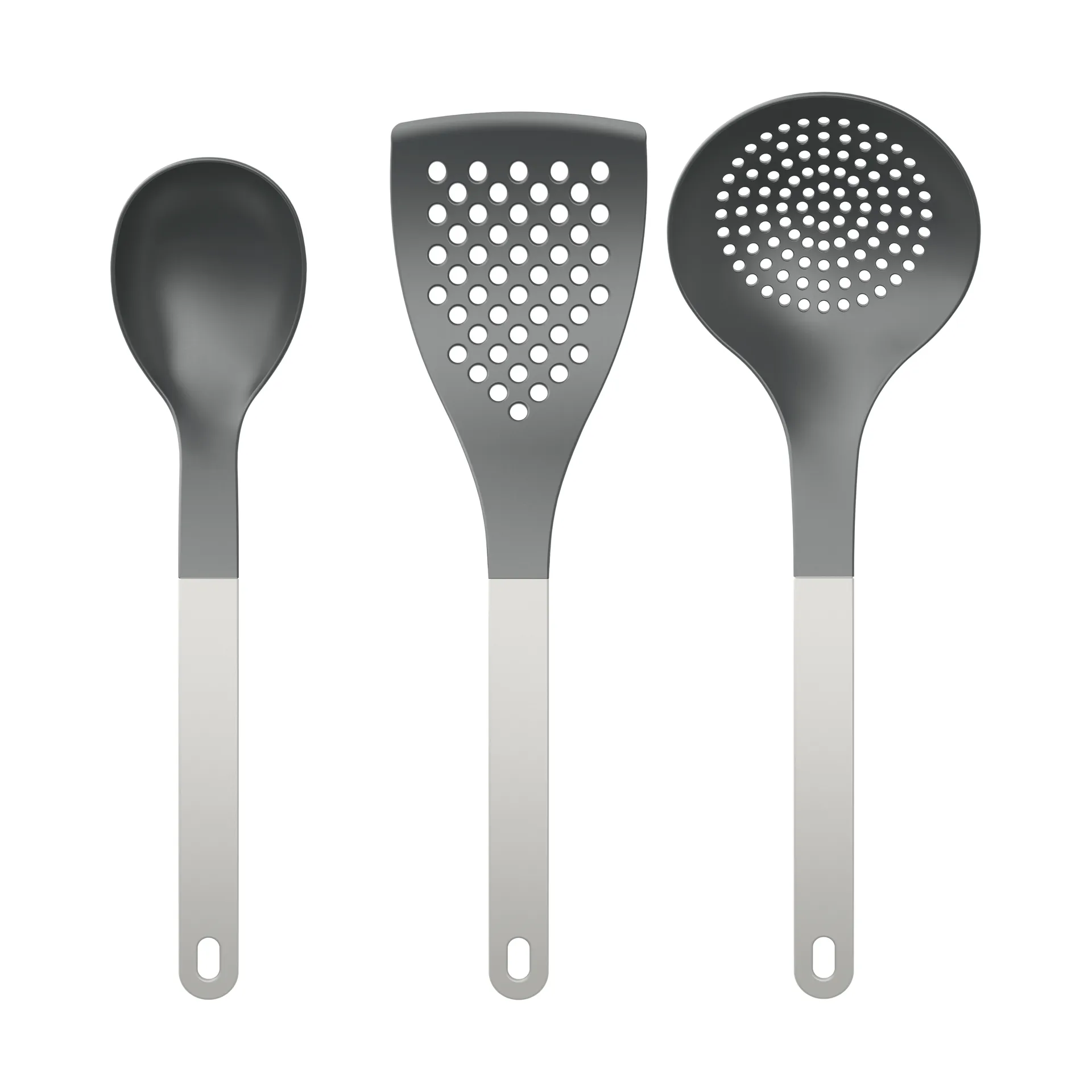 Conj. Utensílios de cozinha Optima 2 3 peças, Branco Nylon Rosti