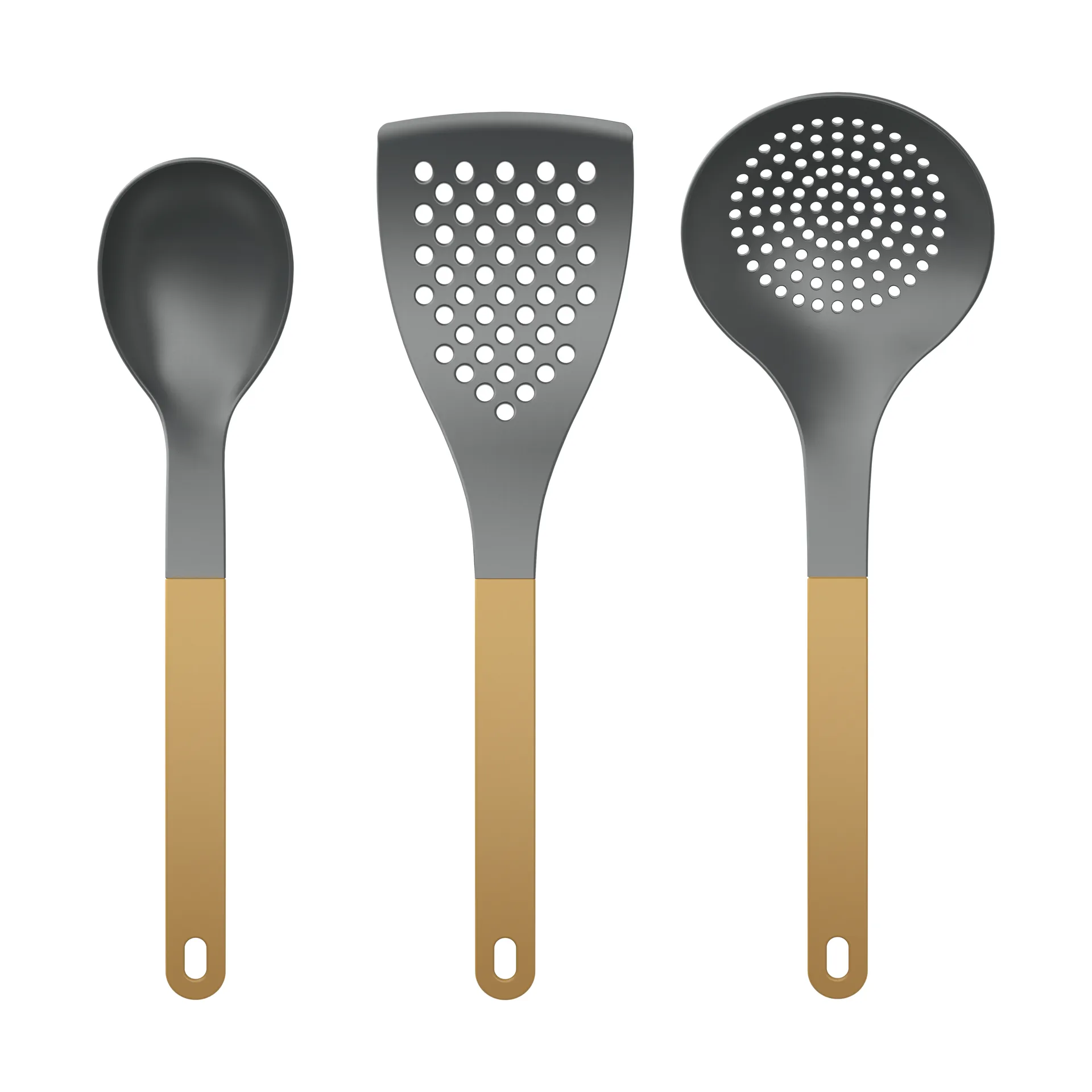 Conj. Utensílios de cozinha Optima 2 3 peças, Curry nylon Rosti