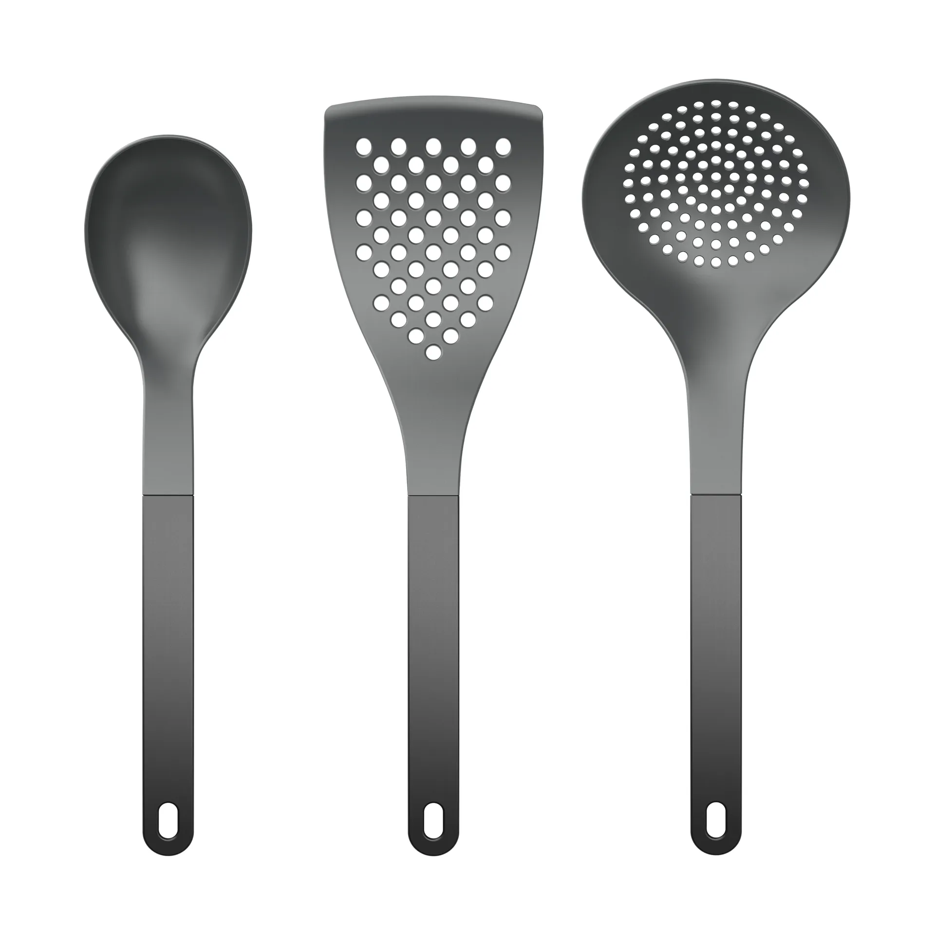 Conj. Utensílios de cozinha Optima 2 3 peças, Nylon preto Rosti