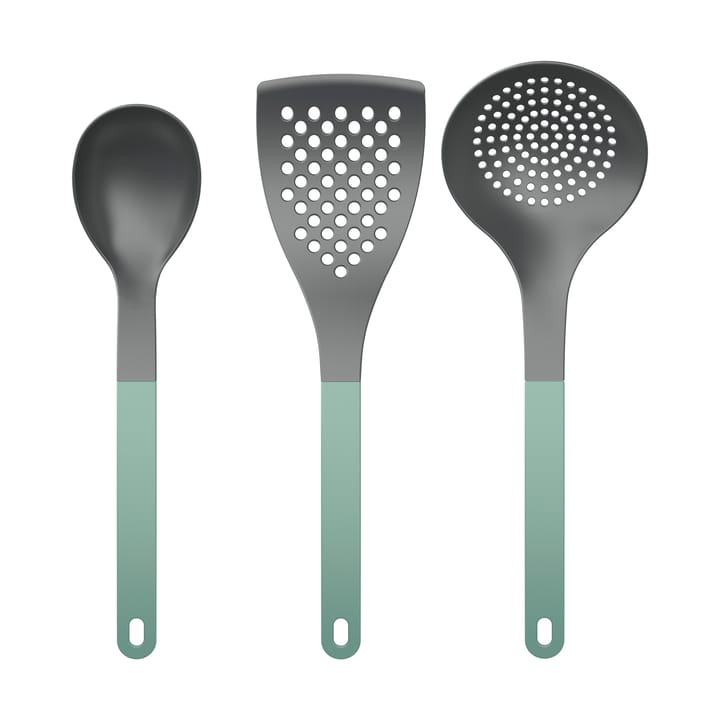 Conj. Utensílios de cozinha Optima 2 3 peças - Verde nórdico nylon - Rosti