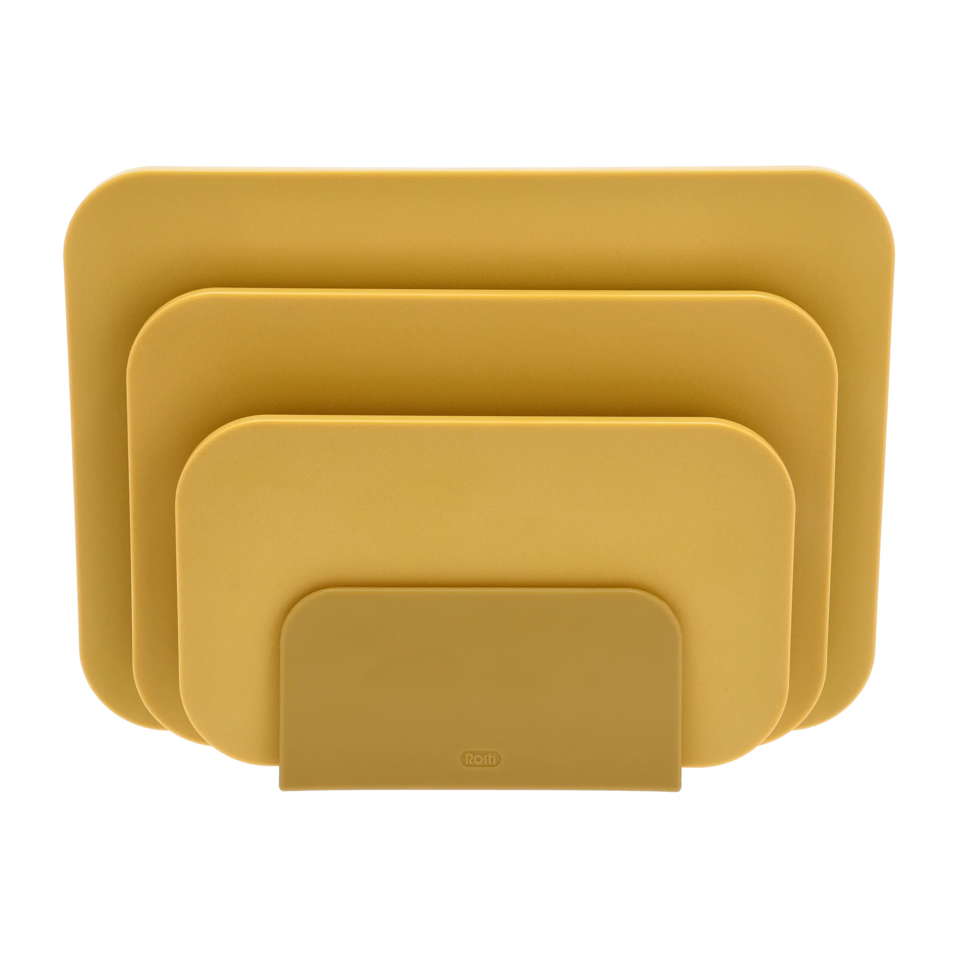 Conjunto Choptima tábua de cortar - 3 peças e suporte, Curry Rosti