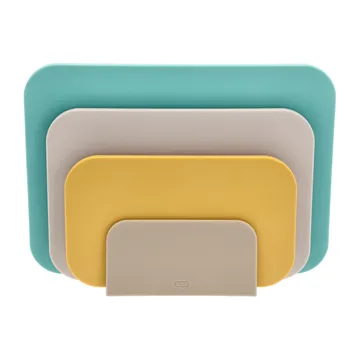 Conjunto Choptima tábua de cortar - 3 peças e suporte - Ocean - Rosti