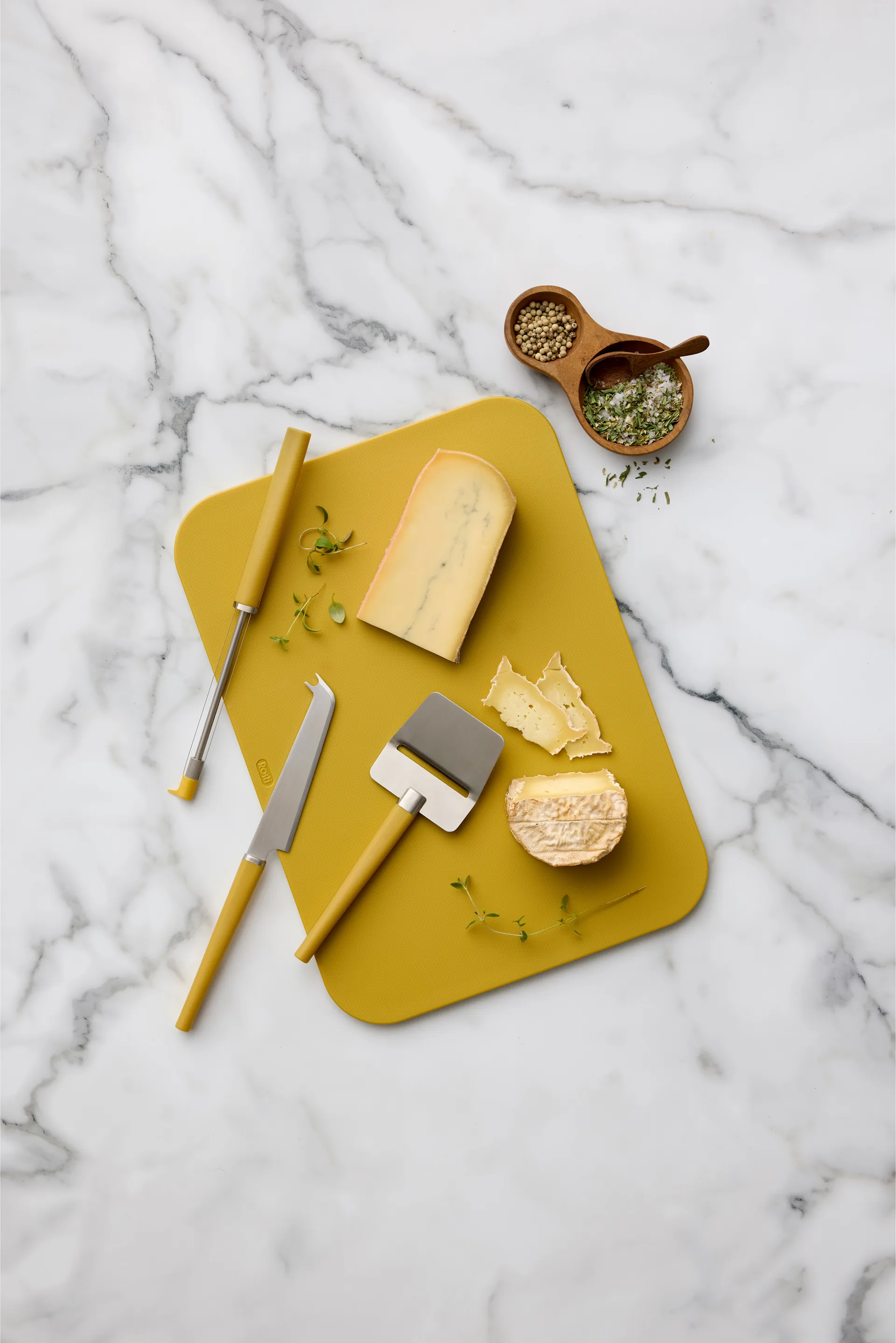 Conjunto para queijos Emma, 3 peças, Curry Rosti