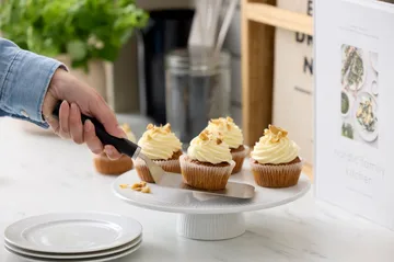 Espátula de paleta Emma larga em aço 26 cm - Preto - Rosti