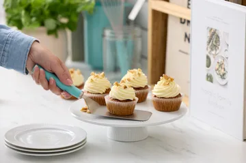 Espátula de paleta Emma larga em aço 26 cm - Verde nórdico - Rosti