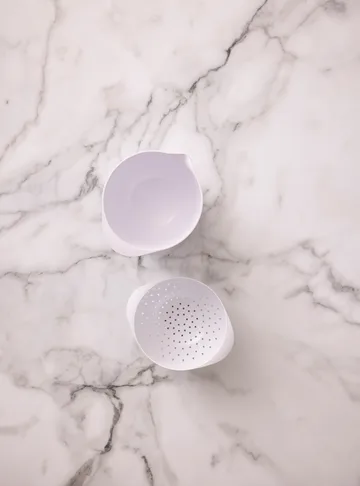 NEW Margrethe taça com escorredor - Branco, 1,5 litros - Rosti