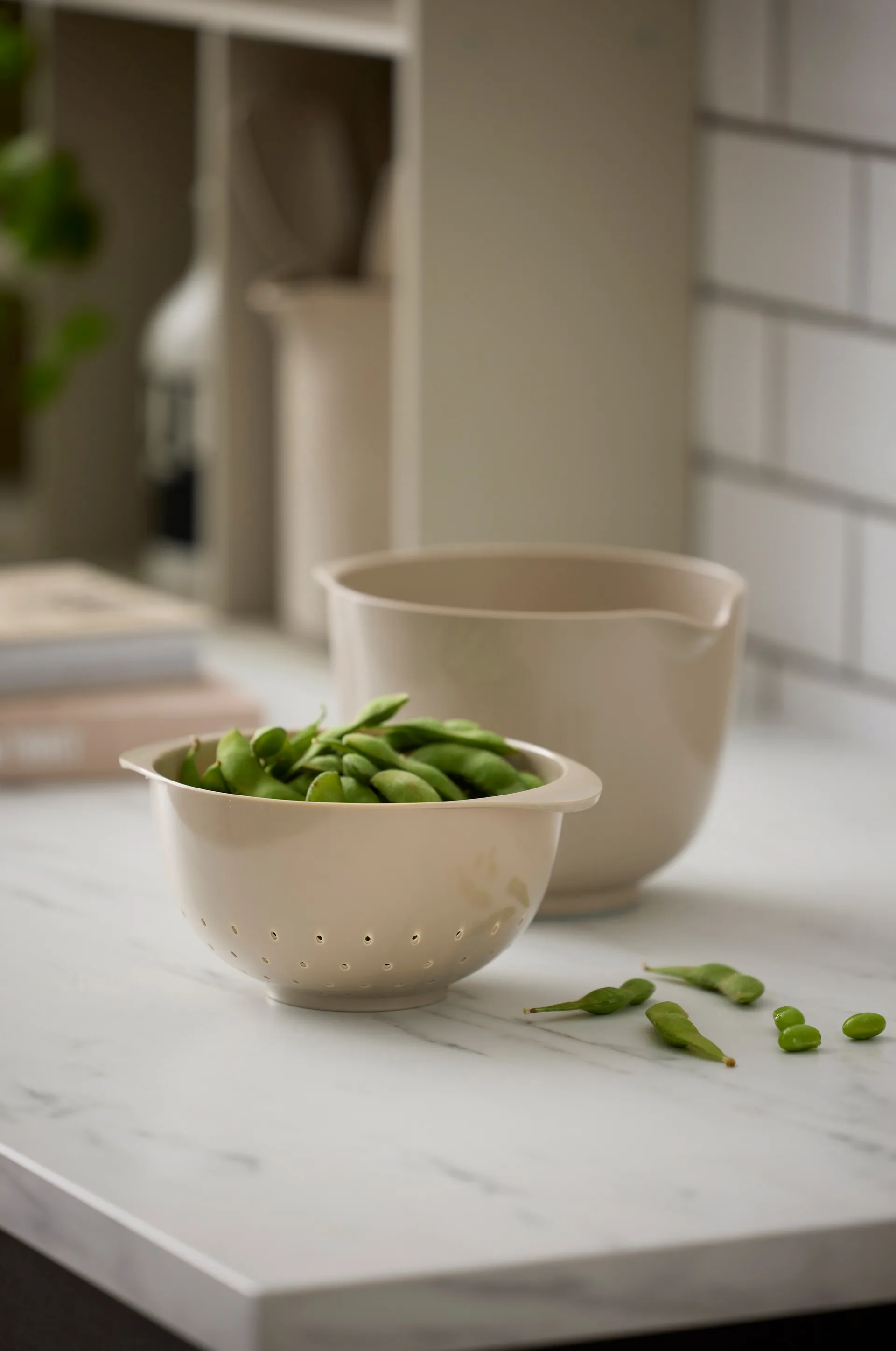 NEW Margrethe taça com escorredor, Húmus, 1,5 litros Rosti