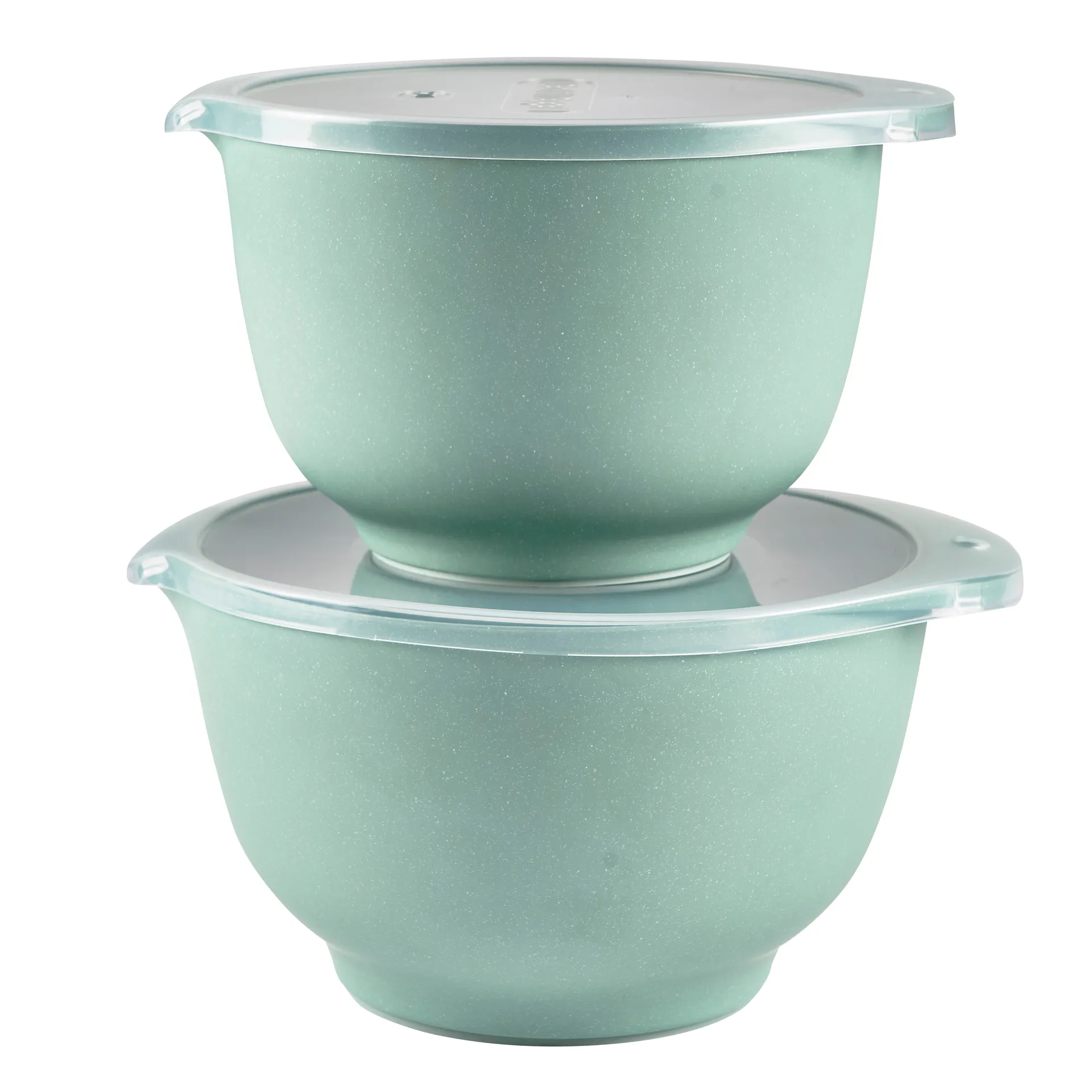 Tigelas mate com tampa Margrethe, 2 un., pebble green Rosti