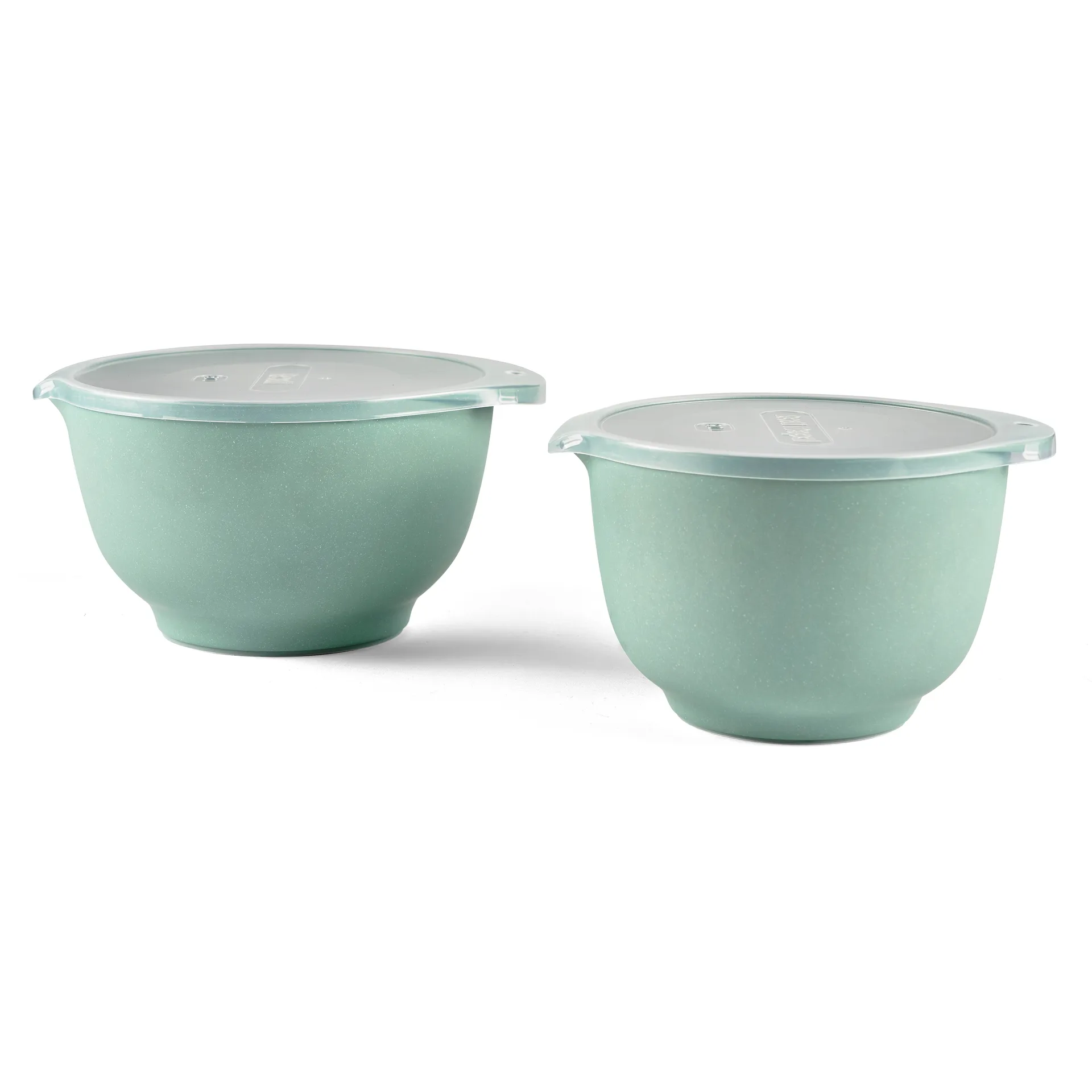Tigelas mate com tampa Margrethe, 2 un., pebble green Rosti