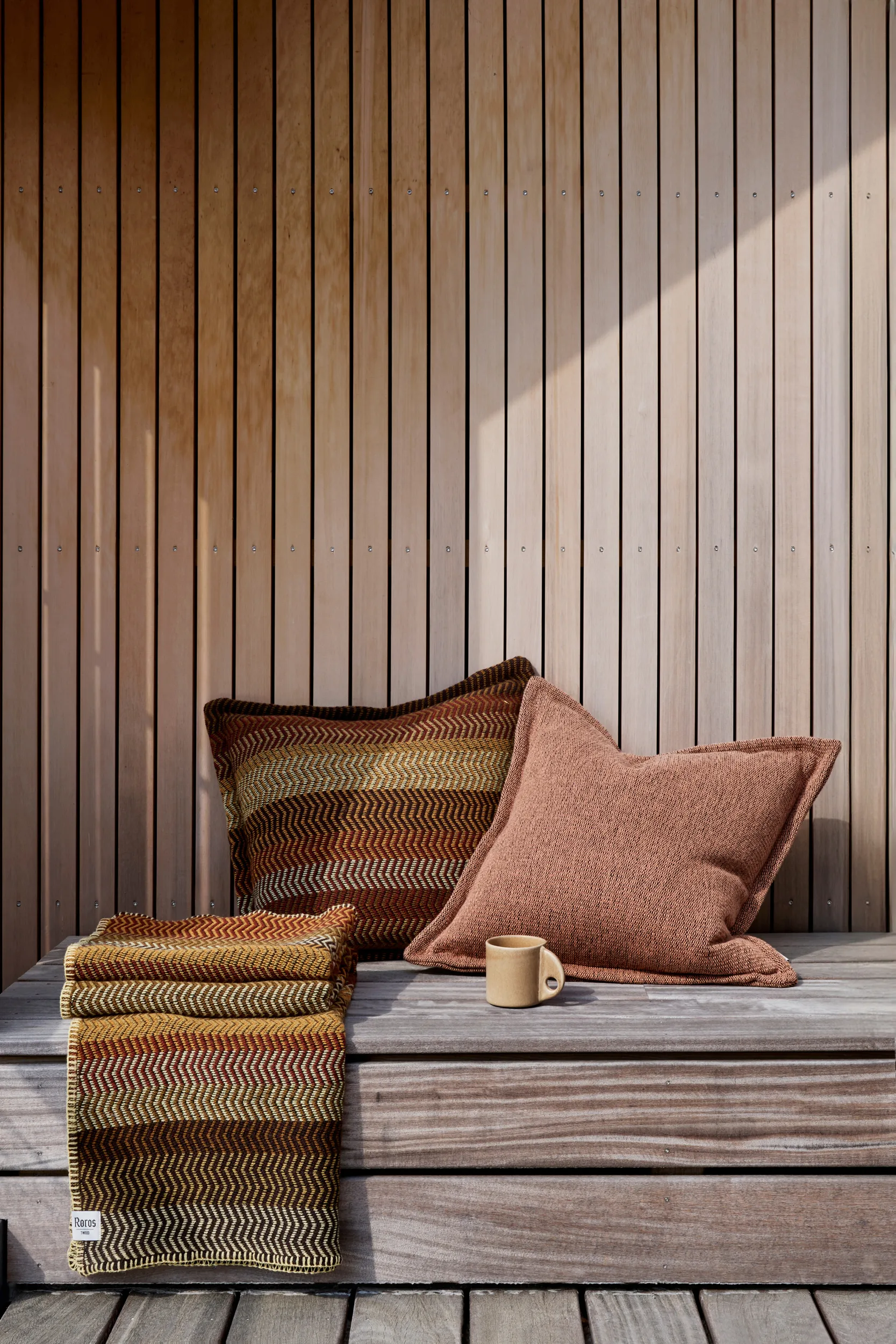 Almofada Fri 60x60 cm, Campo de restolho Røros Tweed