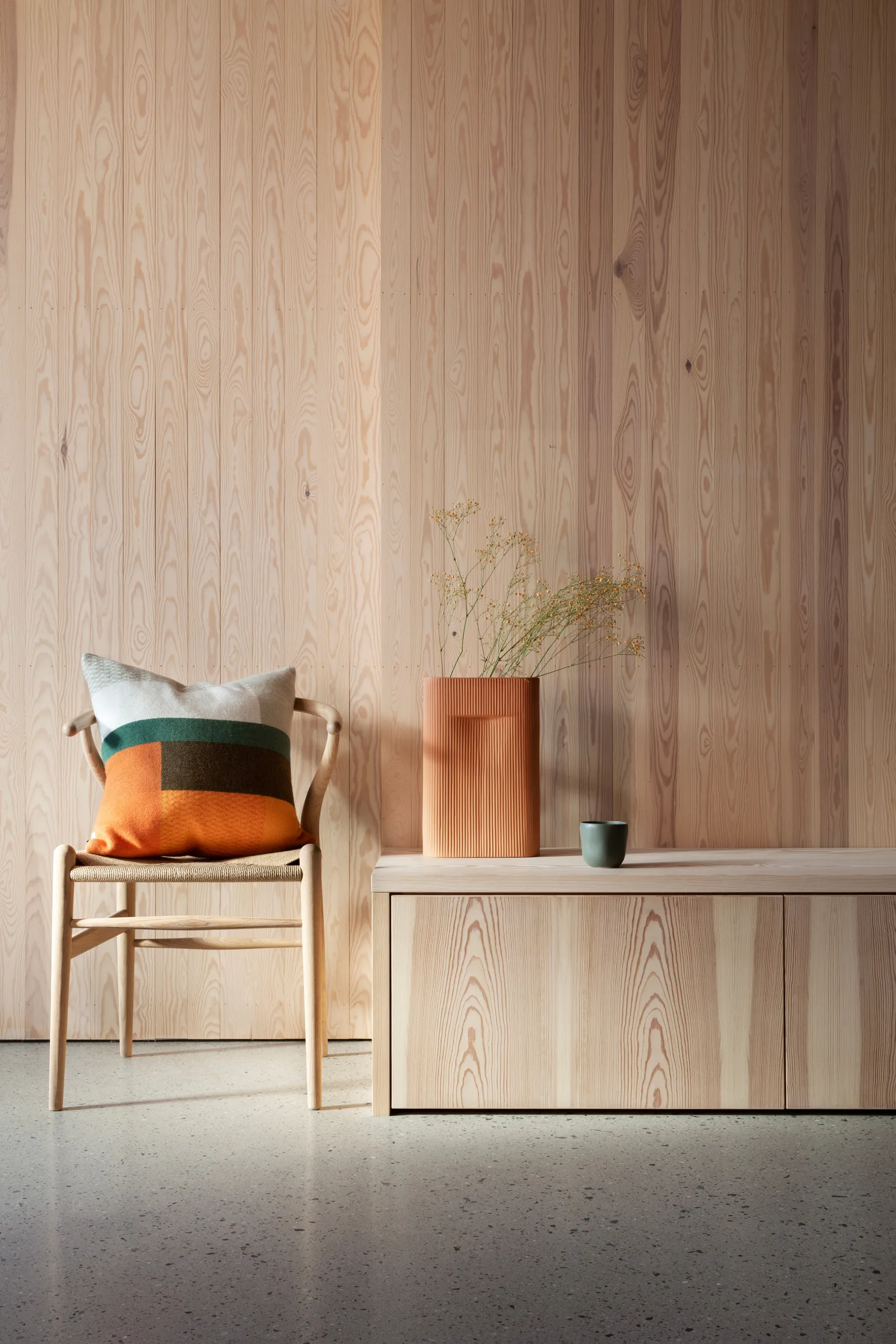 Almofada Mikkel 50x50 cm, Orange Røros Tweed