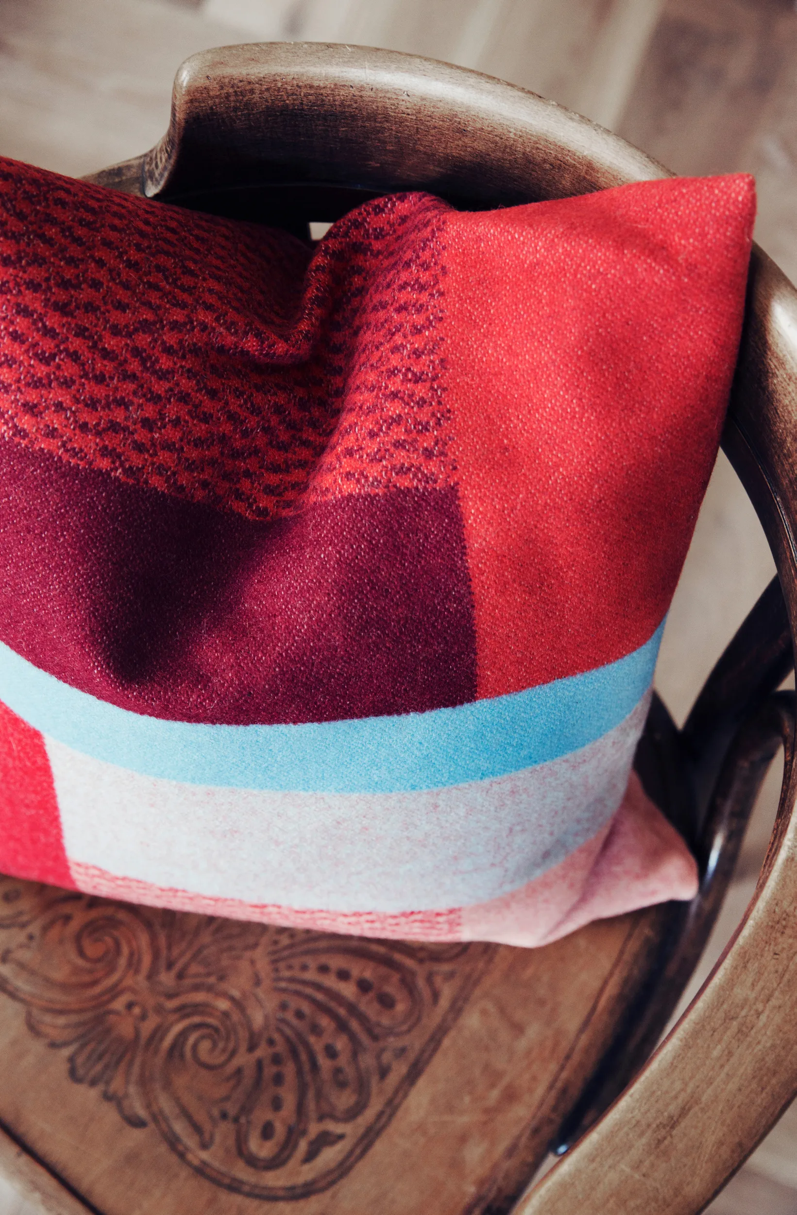 Almofada Mikkel 50x50 cm, Red Røros Tweed