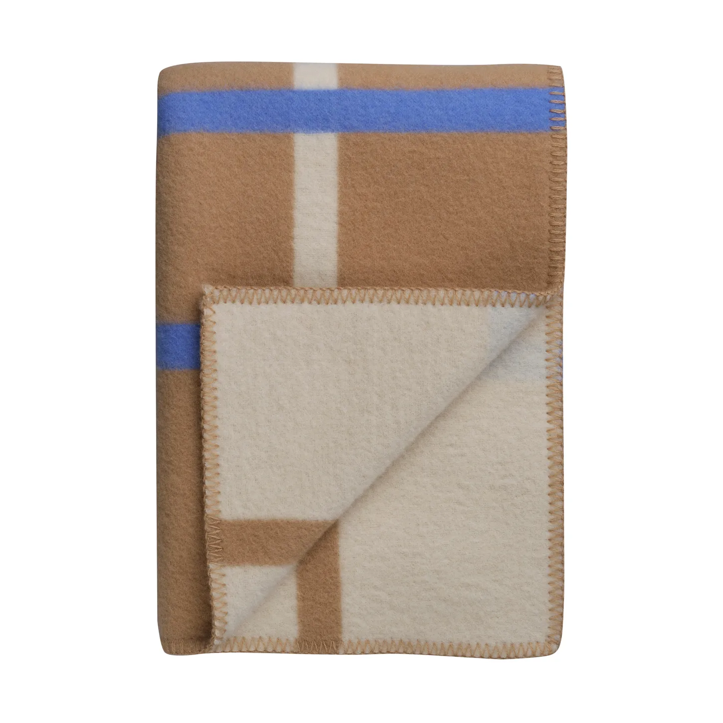 Knut Manta 135x200 cm, Taupe Røros Tweed