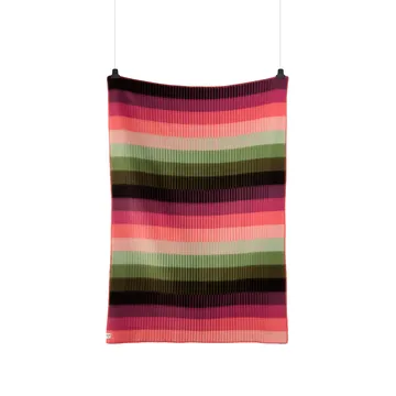 Manta Åsmund gradient 135x200 cm - Pink-green - Røros Tweed