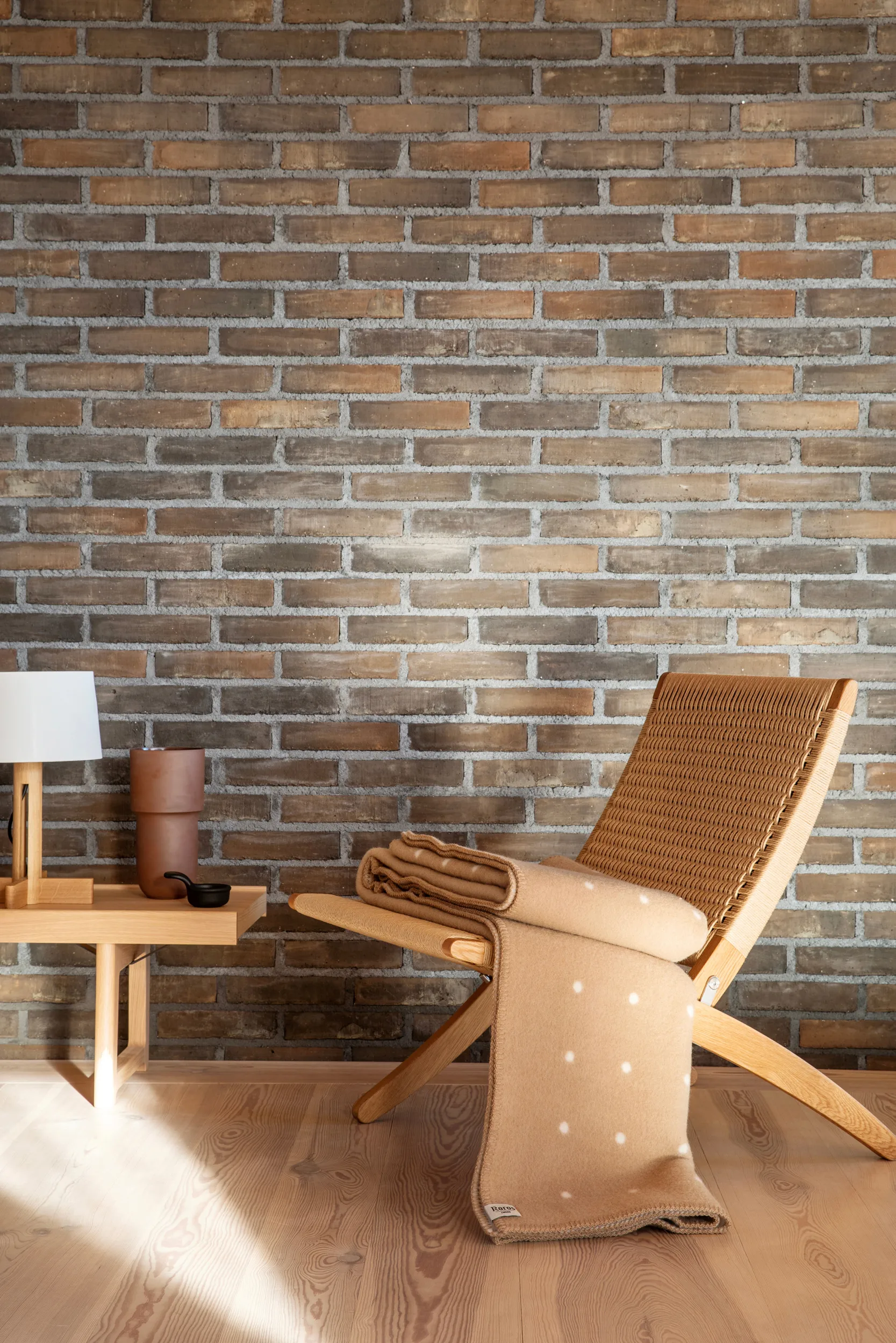 Manta Pastille 135x200 cm, Mushroom Røros Tweed