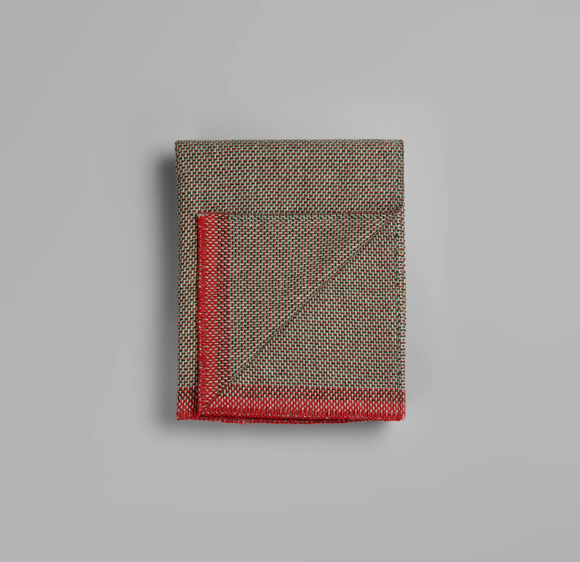 Manta Una 150x200 cm, Green-red Røros Tweed