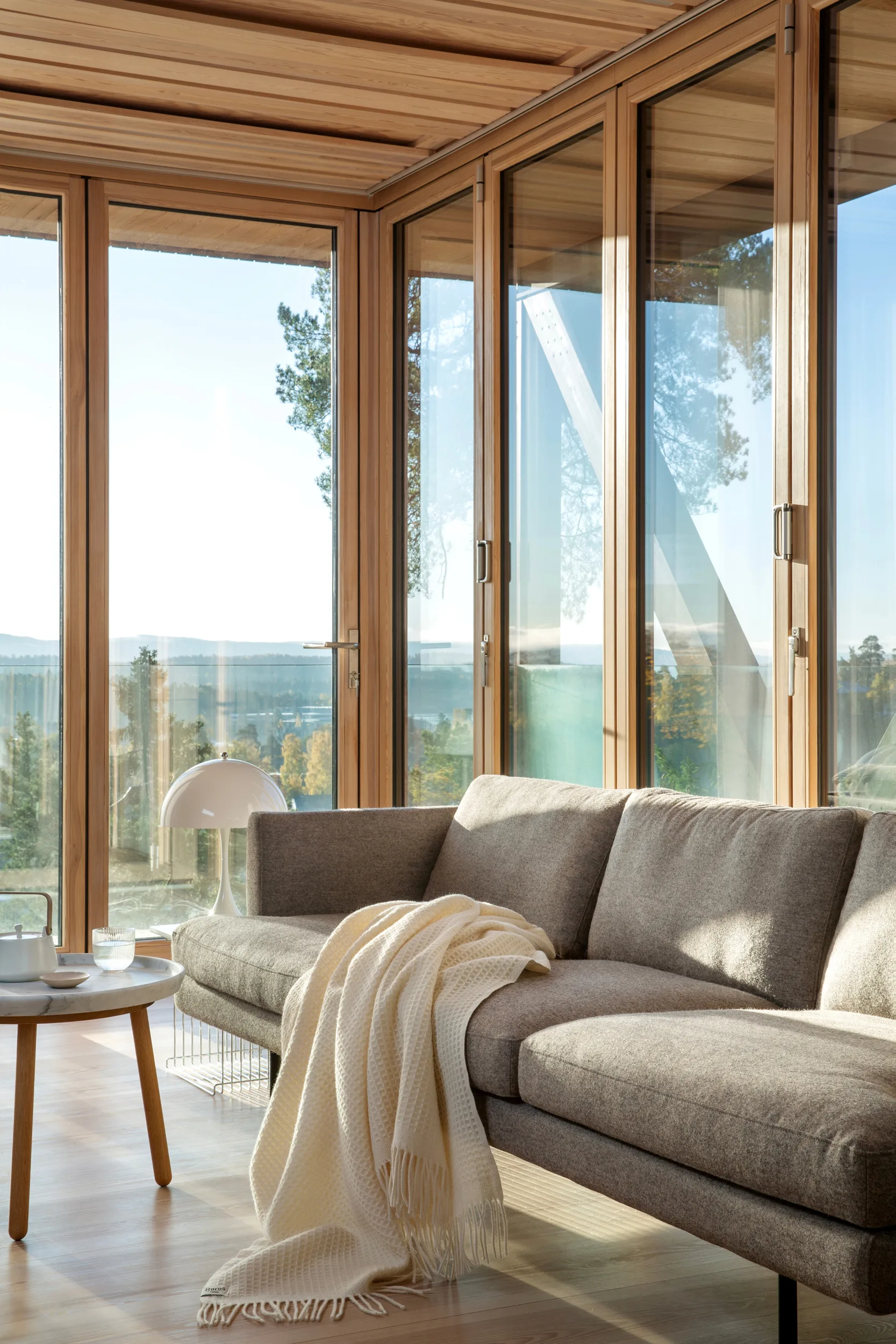 Manta Vega 150x210 cm, Natural Røros Tweed