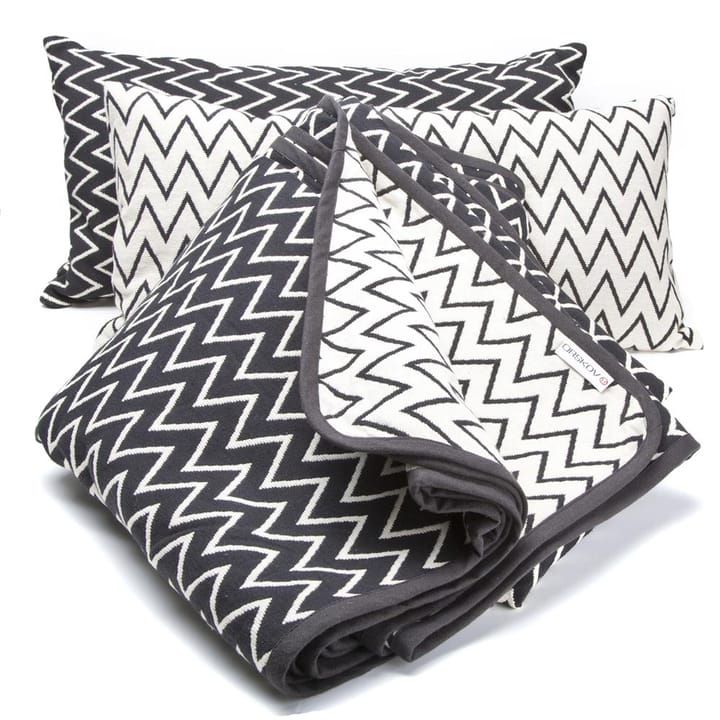 Colcha preta Zigzag, 140x260 cm Ørskov