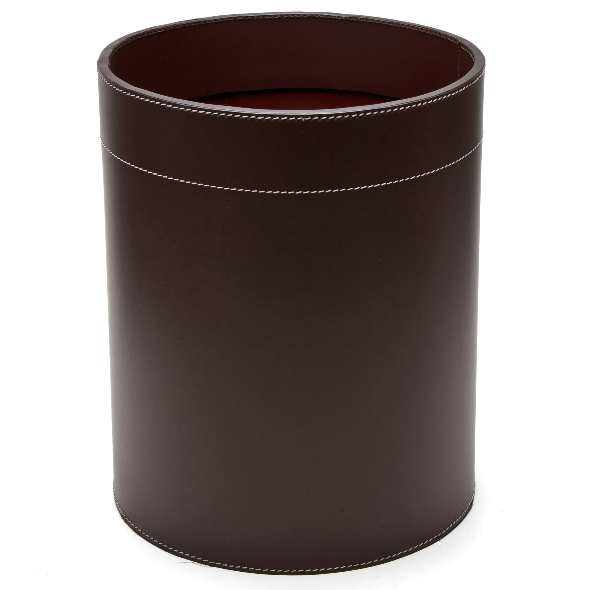 Ørskov cesto de papéis em couro, Chocolate Ørskov