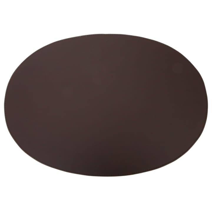 Ørskov individual de mesa em couro oval 47x34 cm - Chocolate - Ørskov
