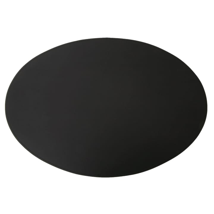 Ørskov individual de mesa em couro oval 47x34 cm - Preto - Ørskov