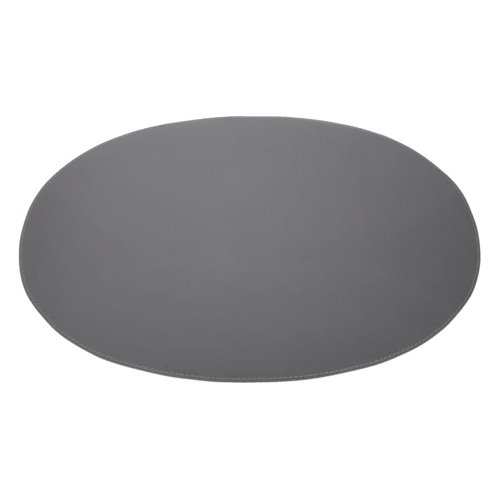 Ørskov individual de mesa em couro oval - dark grey - Ørskov