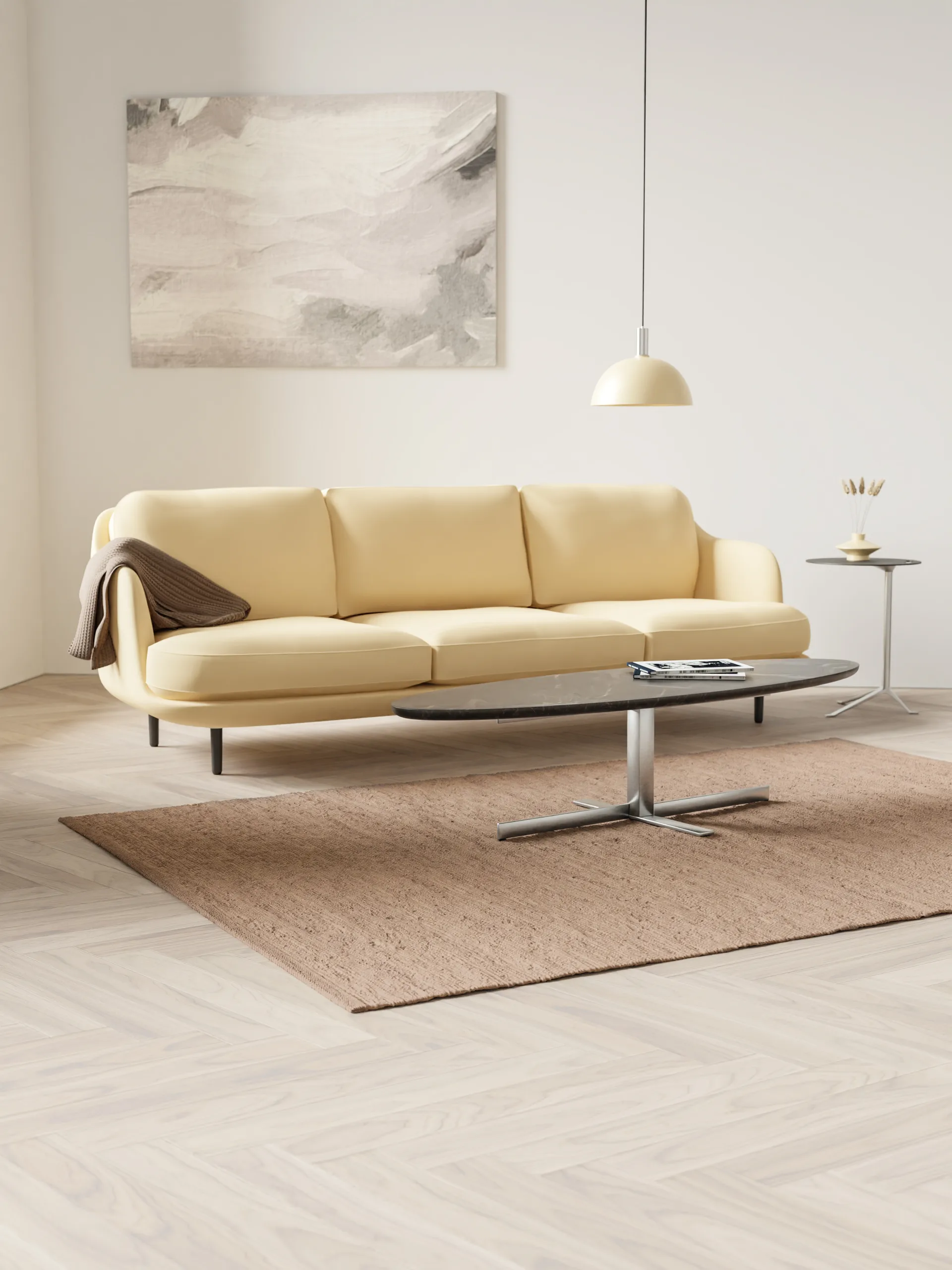 Tapete Algodão 140x200 cm, Nougat Rug Solid