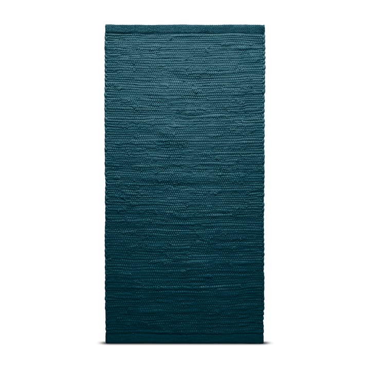 Tapete Algodão 60x90 cm - petroleum (azul petróleo) - Rug Solid