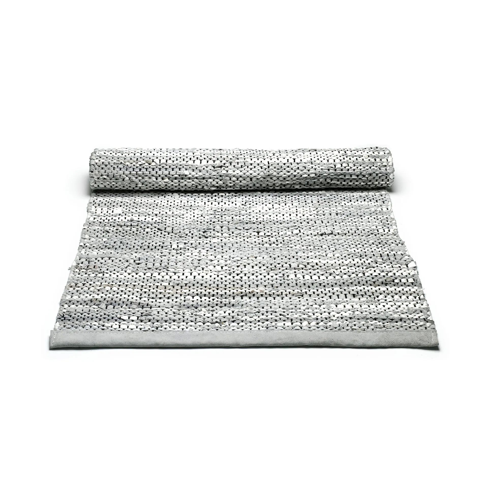 Tapete Leather 60x90 cm, light grey (cinza claro) Rug Solid