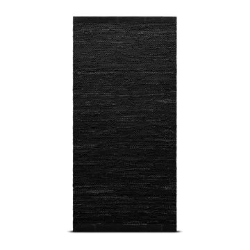 Tapete Leather 65x135 cm - black (preto) - Rug Solid