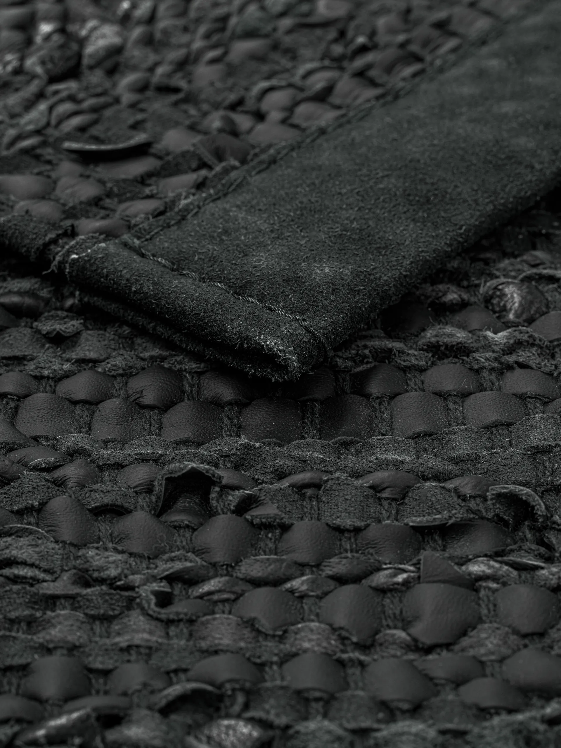 Tapete Leather 65x135 cm, dark grey (cinza escuro) Rug Solid