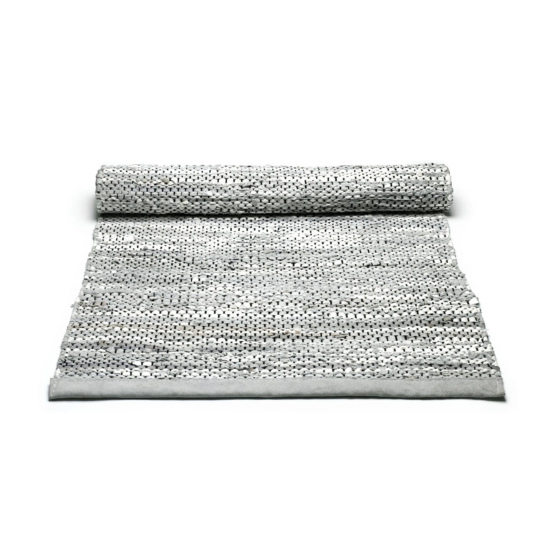 Tapete Leather 65x135 cm, light grey (cinza claro) Rug Solid