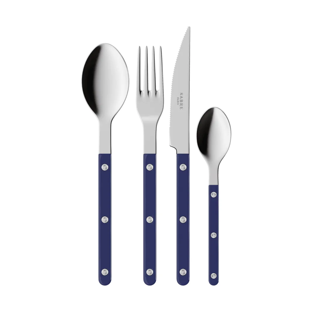 Bistrot solid conjunto de talheres 4 peças, Azul-marinho SABRE Paris