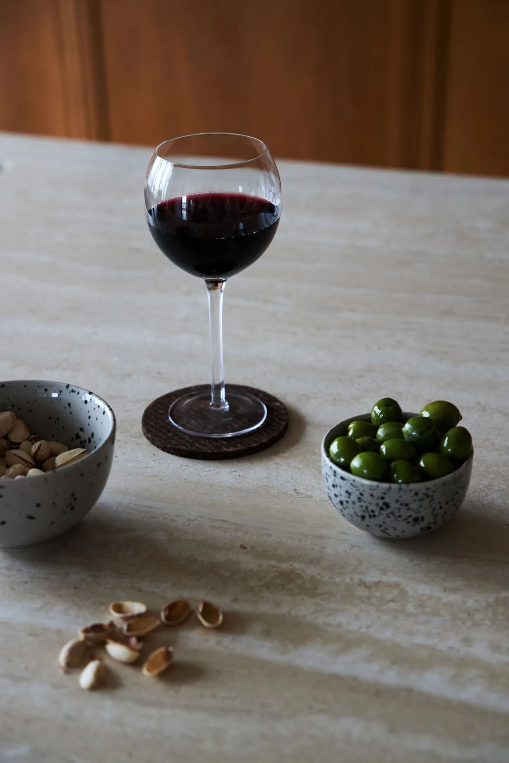 Base para copos de cortiça Dante 4 un., Brown Sagaform