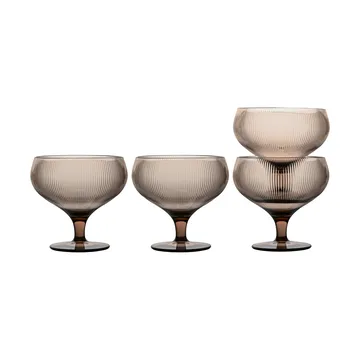 Billi taça de champanhe 30 cl conjunto de 4 - Marrom - Sagaform