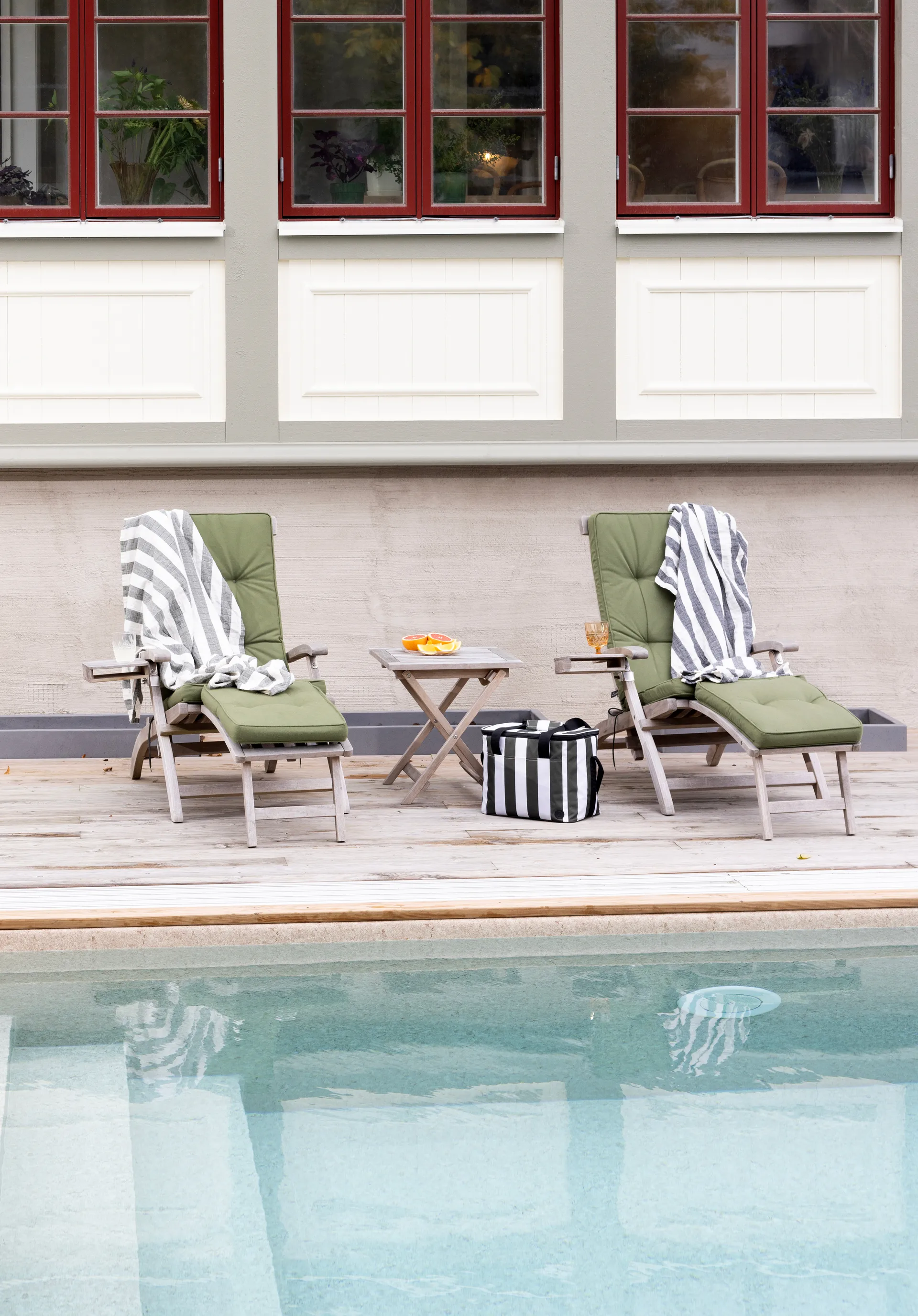 Bolsa térmica City grande 20 L, Verde-branco Sagaform