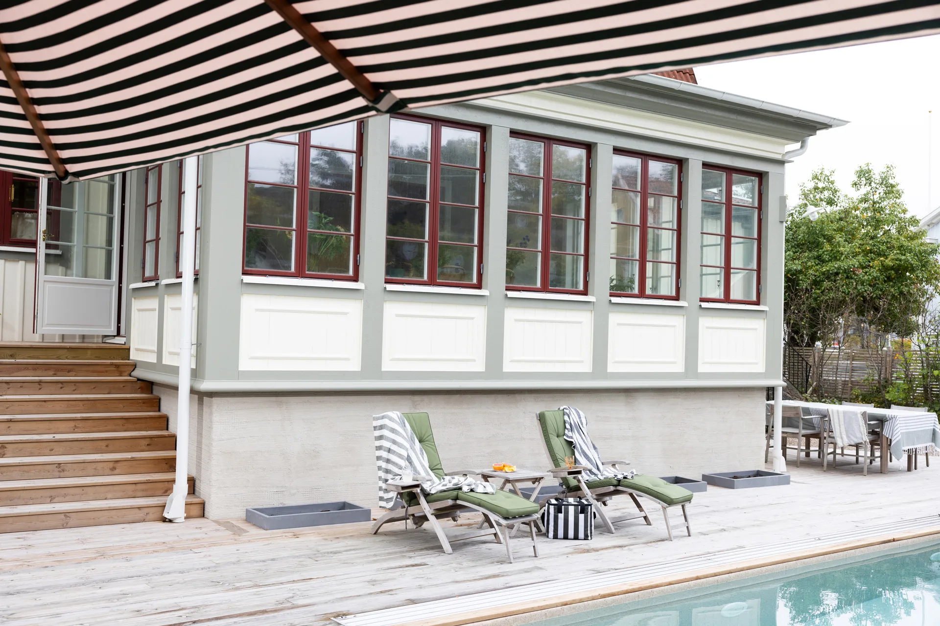 Bolsa térmica City grande 20 L, Verde-branco Sagaform