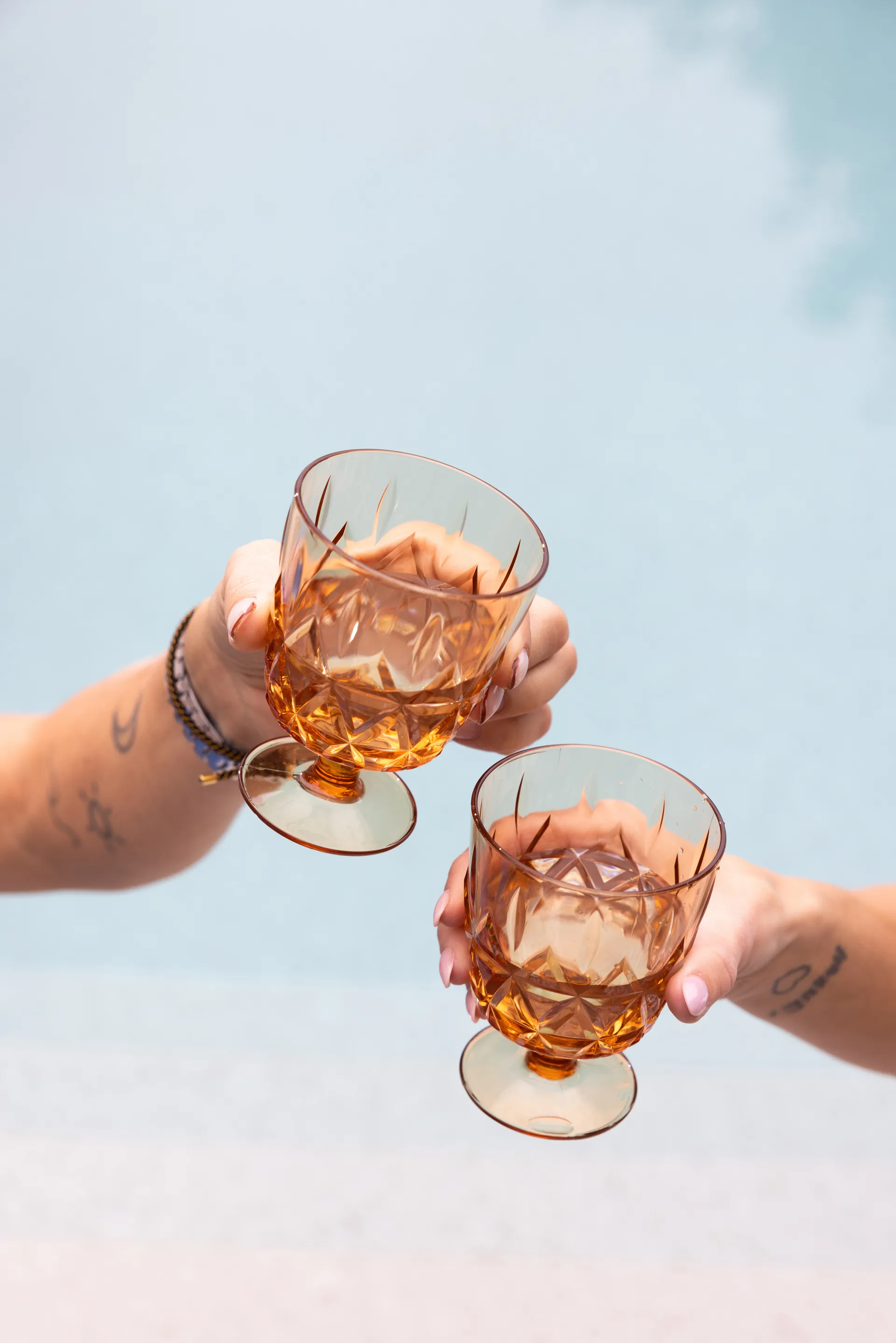 Copos Picknick Juni, 4 un., Âmbar Sagaform