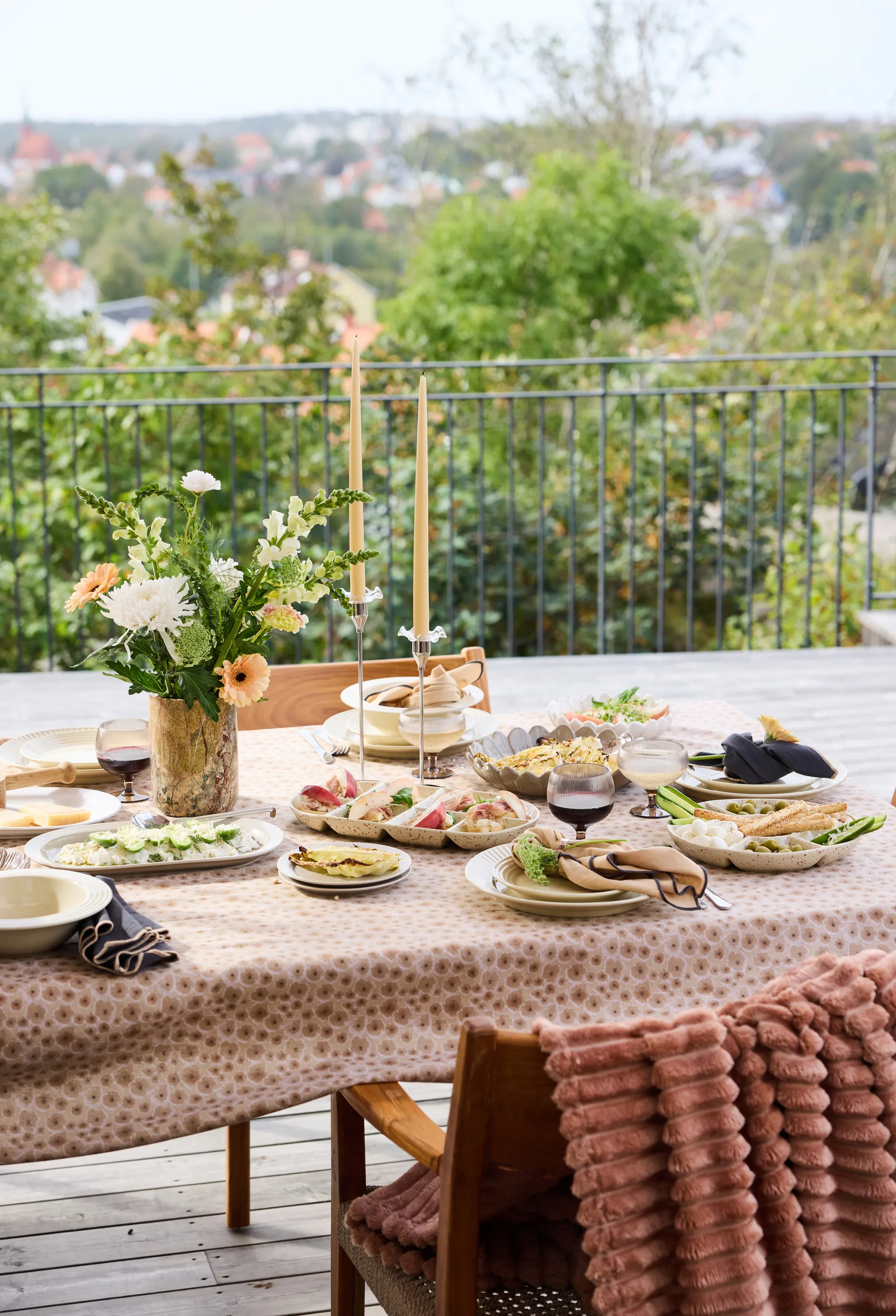 Edith toalha 150x280 cm, Bege misturado Sagaform