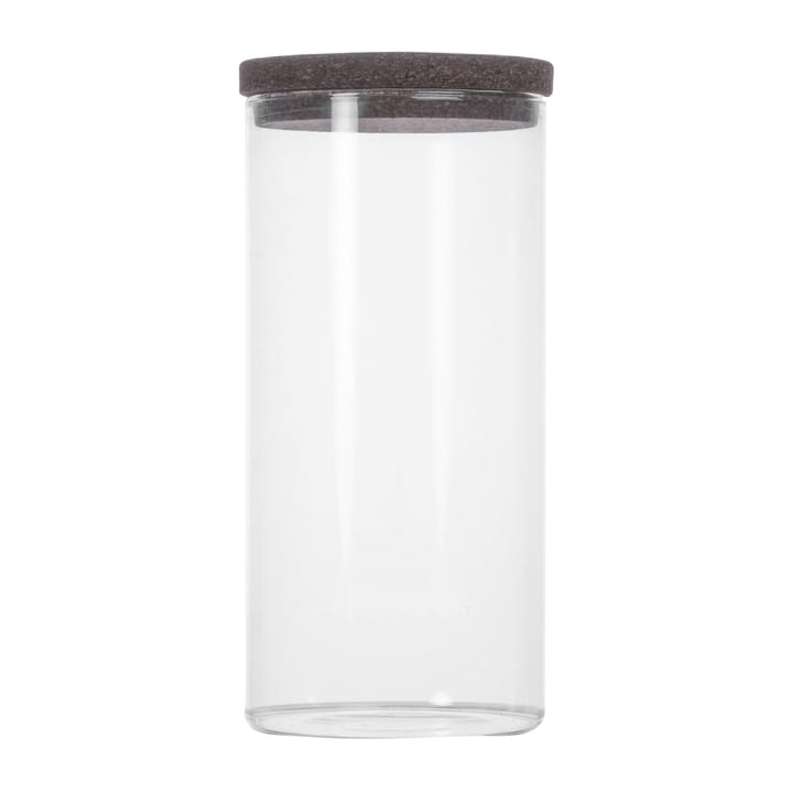 Frasco com tampa de cortiça Nature - Transparente-castanho escuro - Sagaform