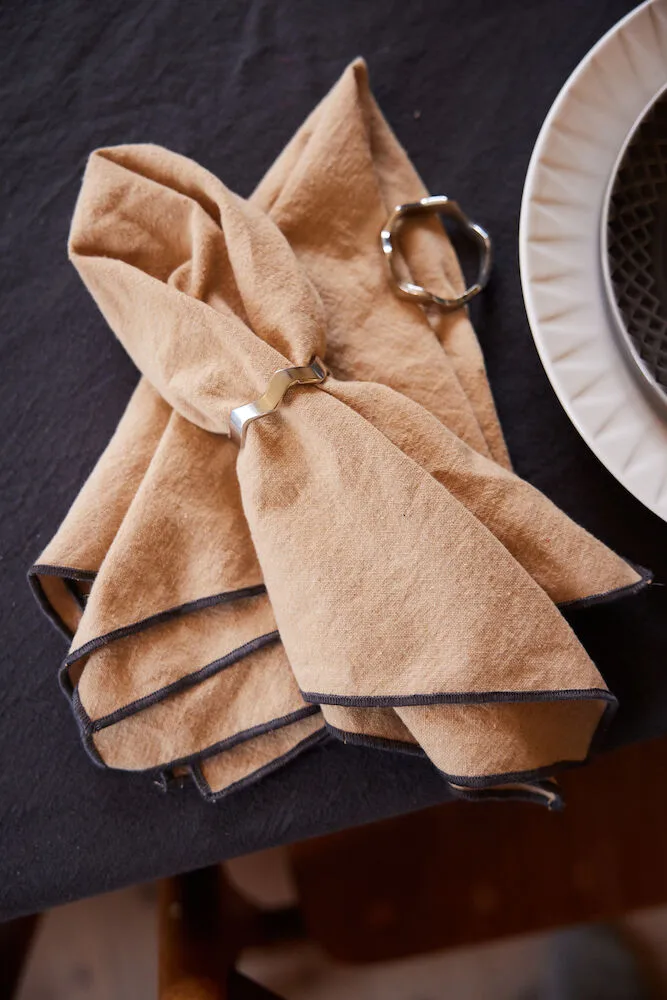 Guardanapo Edith 45x45 cm, 2 un., Bege Sagaform