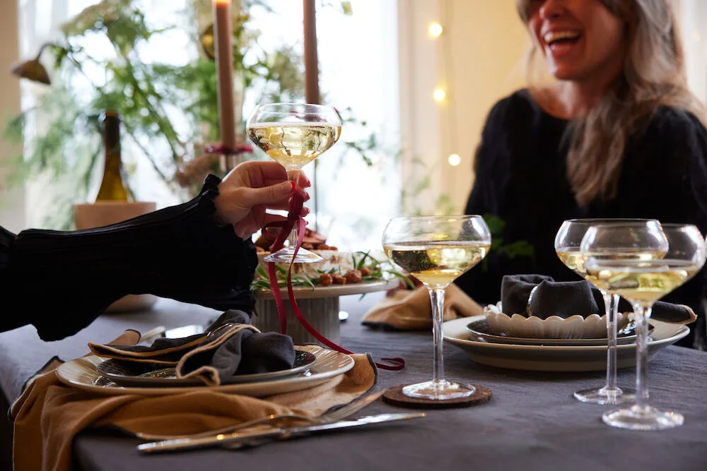 Guardanapo Edith 45x45 cm, 2 un., Bege Sagaform