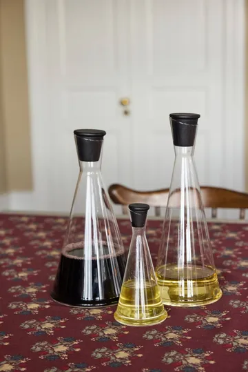 Gurken garrafa para óleo/vinagre - Transparente-preto, 25 cl - Sagaform