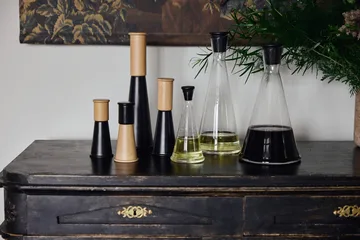 Gurken garrafa para óleo/vinagre - Transparente-preto, 25 cl - Sagaform