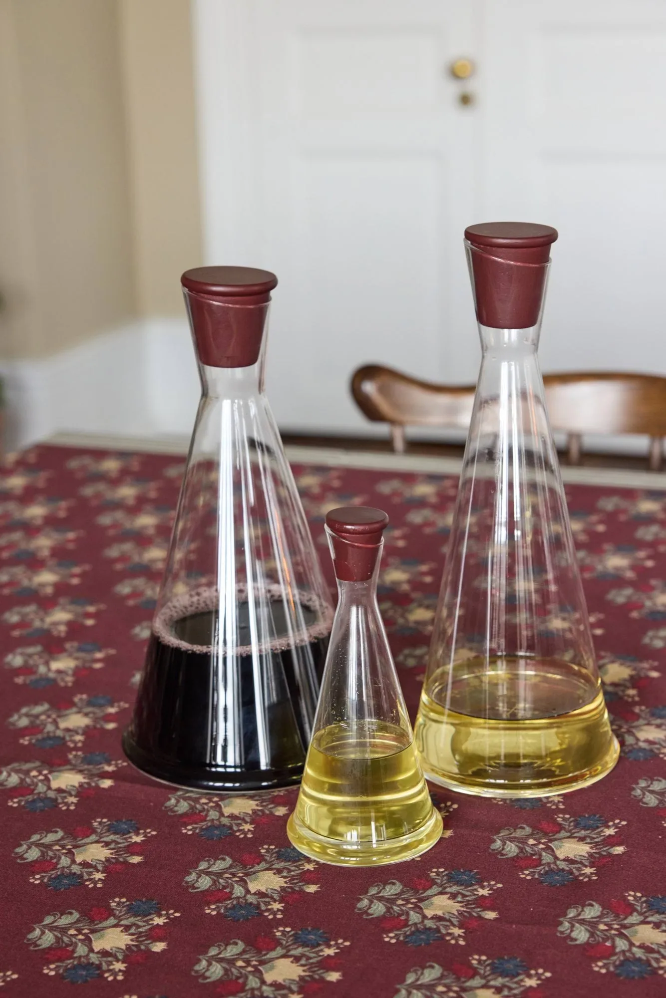 Gurken garrafa para óleo/vinagre, Transparente-vermelho escuro, 25 cl Sagaform